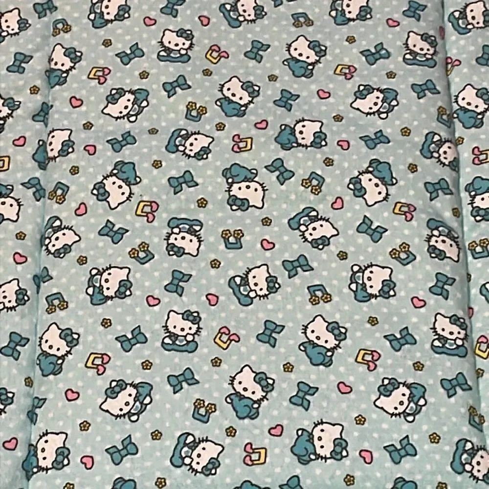 Cat Dog Pet Mat/Bed, Hello Kitty, Aqua,  18 x 24